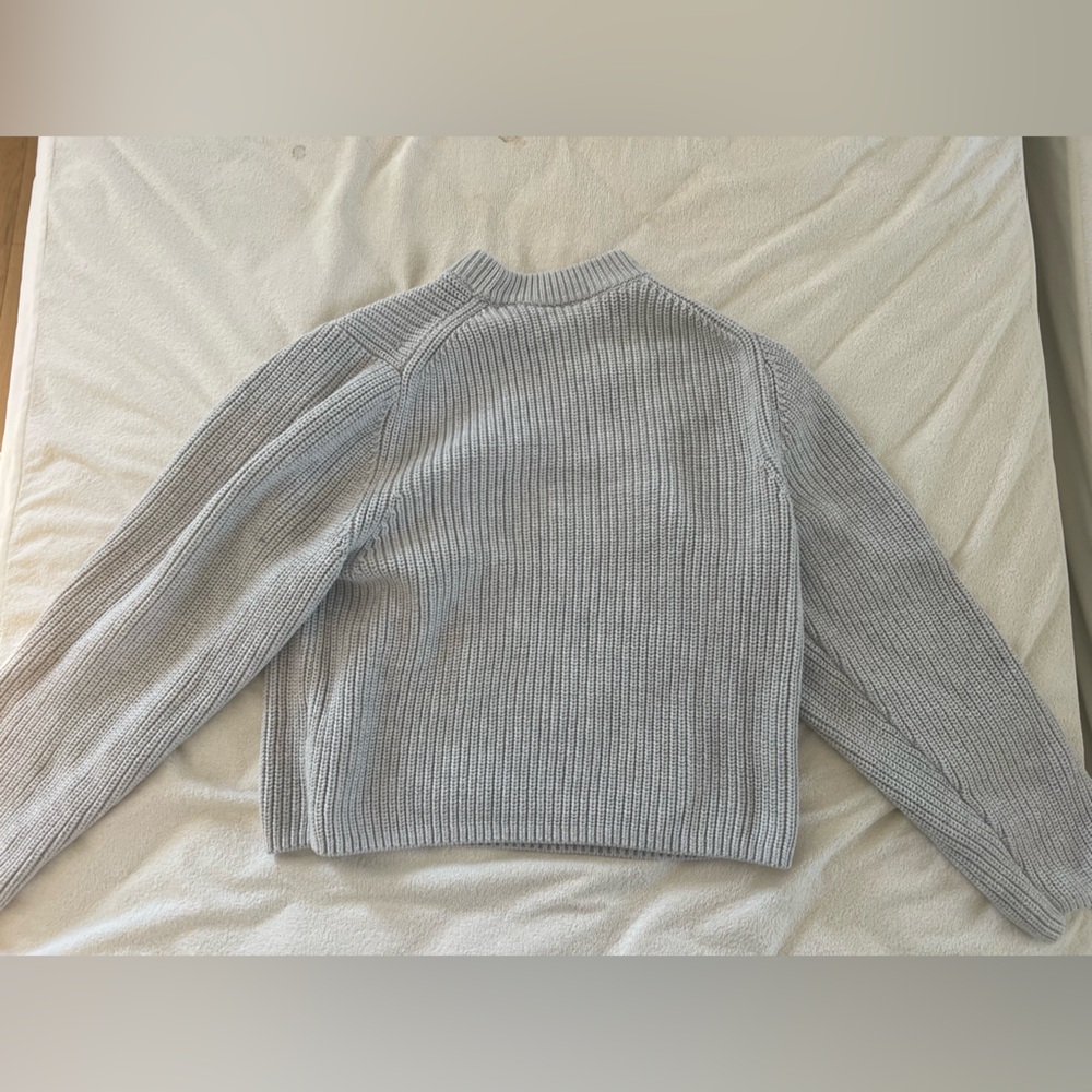 Weekday Light Gray Knit Pullover - image 4